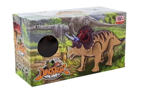 DINOZAUR TRICERATOPS ŻÓŁTY NA BATERIE DINOZAUR TRICERATOPS ŻÓŁTY NA BATERIE