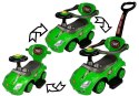 JEŹDZIK Z PCHACZEM MEGA CAR 3W1 ZIELONY