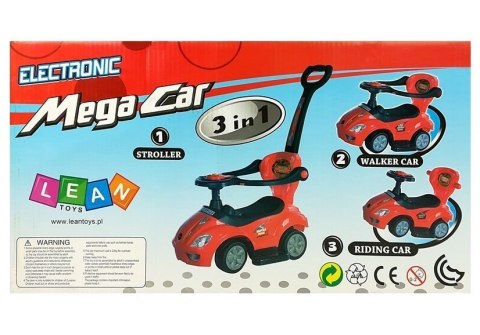 JEŹDZIK Z PCHACZEM MEGA CAR 3W1 ZIELONY JEŹDZIK Z PCHACZEM MEGA CAR 3W1 ZIELONY