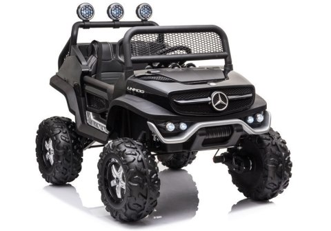 POJAZD NA AKUMULATOR MERCEDES UNIMOG S CZARNY LAKIER POJAZD NA AKUMULATOR MERCEDES UNIMOG S CZARNY LAKIER