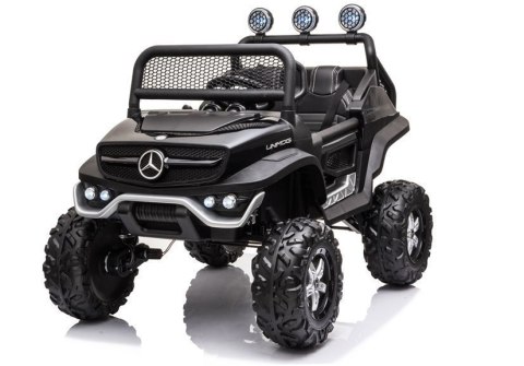 POJAZD NA AKUMULATOR MERCEDES UNIMOG S CZARNY LAKIER POJAZD NA AKUMULATOR MERCEDES UNIMOG S CZARNY LAKIER