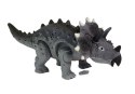 DINOZAUR NA BATERIE TRICERATOPS SZARY