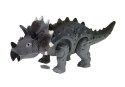 DINOZAUR NA BATERIE TRICERATOPS SZARY