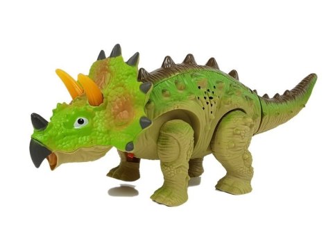 DINOZAUR NA BATERIE TRICERATOPS ZIELONY DINOZAUR NA BATERIE TRICERATOPS ZIELONY