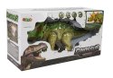 DINOZAUR NA BATERIE TRICERATOPS ZIELONY
