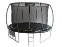 TRAMPOLINA LEAN SPORT MAX 12FT CZARNO-ZIELONA