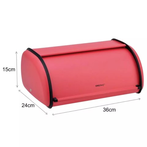 CHLEBAK STALOWY KINGHOFF KH-1753 CZERWONY CHLEBAK STALOWY KINGHOFF KH-1753 CZERWONY
