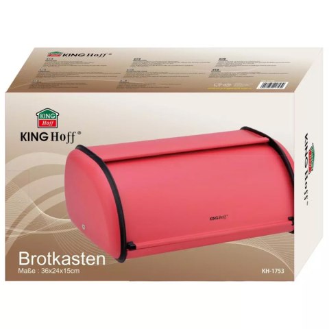 CHLEBAK STALOWY KINGHOFF KH-1753 CZERWONY CHLEBAK STALOWY KINGHOFF KH-1753 CZERWONY