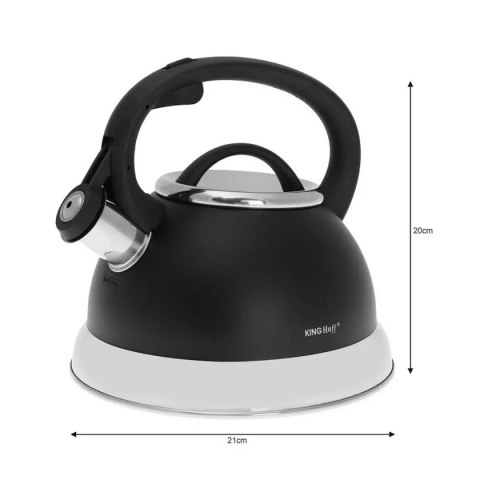 CZAJNIK Z GWIZDKIEM KINGHOFF 2,4L KH-1224 CZAJNIK Z GWIZDKIEM KINGHOFF 2,4L KH-1224