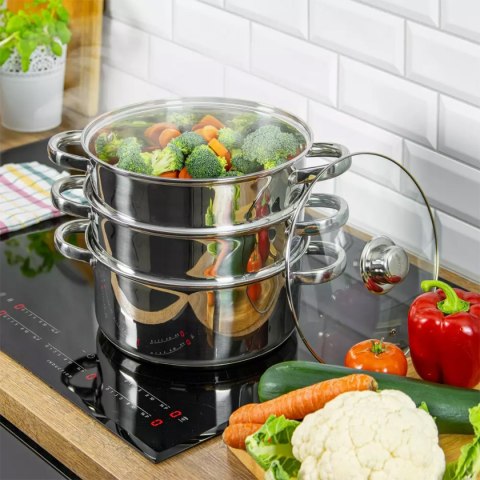 GARNEK NA PARĘ KINGHOFF 4 ELEM. 22CM KH-3328 GARNEK NA PARĘ KINGHOFF 4 ELEM. 22CM KH-3328
