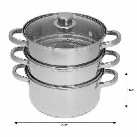 GARNEK NA PARĘ KINGHOFF 4 ELEM. 22CM KH-3328 GARNEK NA PARĘ KINGHOFF 4 ELEM. 22CM KH-3328
