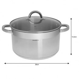 GARNEK Z POKRYWĄ 26CM KLAUSBERG KB-7127 7,5L