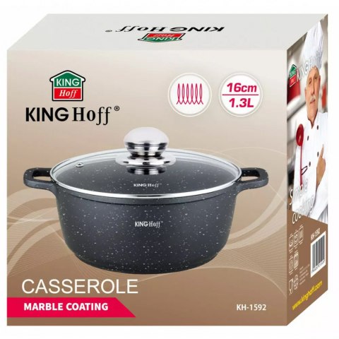 KINGHOFF GARNEK MARMUROWY 16CM KH-1592 1,3L KINGHOFF GARNEK MARMUROWY 16CM KH-1592 1,3L