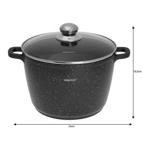 KINGHOFF GARNEK MARMUROWY 24CM KH-1598 6,2L KINGHOFF GARNEK MARMUROWY 24CM KH-1598 6,2L