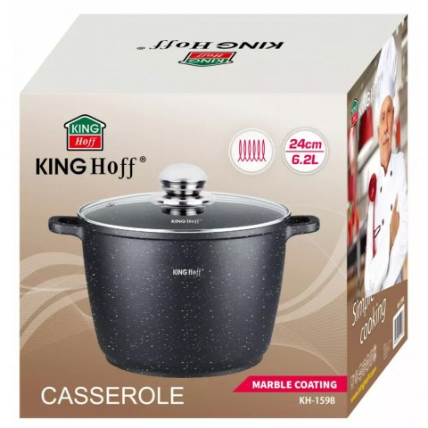 KINGHOFF GARNEK MARMUROWY 24CM KH-1598 6,2L KINGHOFF GARNEK MARMUROWY 24CM KH-1598 6,2L