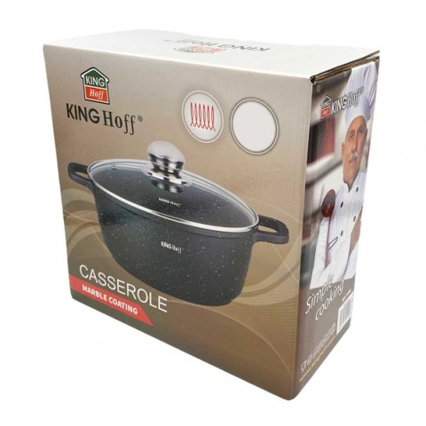 KINGHOFF GARNEK MARMUROWY 26CM KH-1596 5,6L KINGHOFF GARNEK MARMUROWY 26CM KH-1596 5,6L