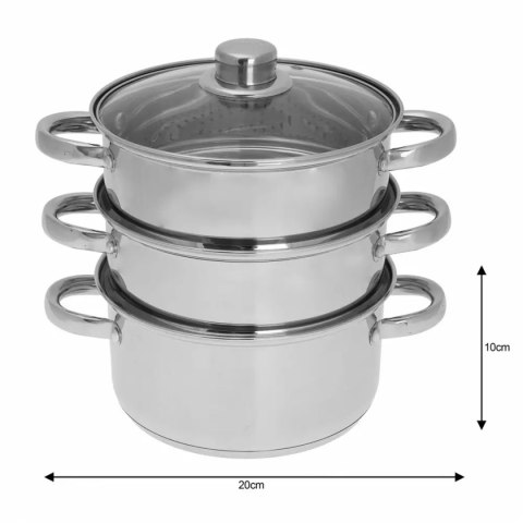 KINGHOFF GARNEK NA PARĘ 3.1L KH-3321 20CM KINGHOFF GARNEK NA PARĘ 3.1L KH-3321 20CM