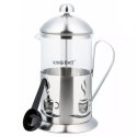 KINGHOFF ZAPARZACZ DO KAWY/HERBATY Z DOCISKIEM 600ML KH-4831