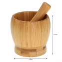 KUCHENNY MOŹDZIERZ BAMBUSOWY 11CM KINGHOFF KH-1617