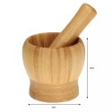 KUCHENNY MOŹDZIERZ BAMBUSOWY 9CM KINGHOFF KH-1616