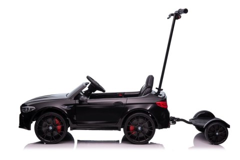 AUTO NA AKUMULATOR BMW M5 Z PLATFORMĄ DLA RODZICA CZARNE LAKIEROWANE AUTO NA AKUMULATOR BMW M5 Z PLATFORMĄ DLA RODZICA CZARNE LAKIEROWANE