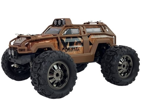 AUTO RAJDOWE OFF-ROAD ZDALNIE STEROWANE BRĄZOWA 2.4G 1:18 35 KM/H KONTROLA PRĘDKOŚCI AUTO RAJDOWE OFF-ROAD ZDALNIE STEROWANE BRĄZOWA 2.4G 1:18 35 KM/H KONTROLA PRĘDKOŚCI