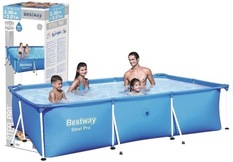 BASEN OGRODOWY STELAŻOWY 300 CM X 201 CM X 66 CM BESTWAY 56404 BASEN OGRODOWY STELAŻOWY 300 CM X 201 CM X 66 CM BESTWAY 56404