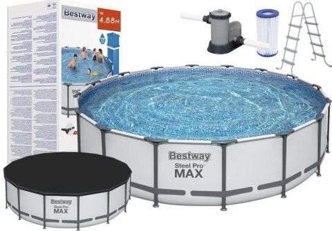 BASEN OGRODOWY STELAŻOWY 488 X 122CM BESTWAY 5612Z BASEN OGRODOWY STELAŻOWY 488 X 122CM BESTWAY 5612Z