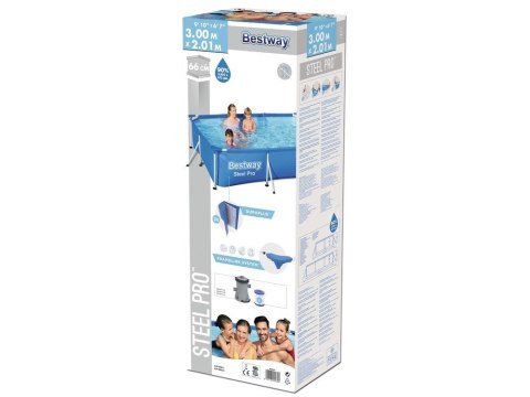 BASEN STELAŻOWY 300 X 201 X 66 CM BESTWAY 56411 BASEN STELAŻOWY 300 X 201 X 66 CM BESTWAY 56411