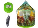DOMEK NAMIOT DLA DZIECI DINOZAURY OGRÓD ZIELONY