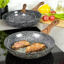 PATELNIA GRANITOWA 28CM GRANIT WOOD KINGHOFF KH-1029
