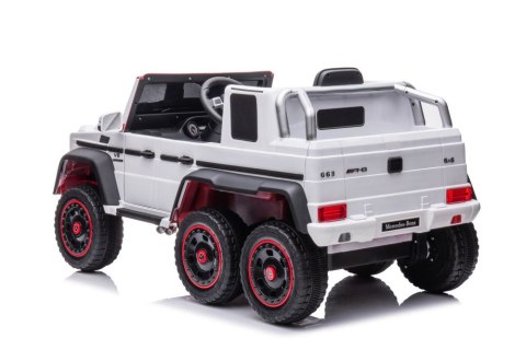 AUTO NA AKUMULATOR MERCEDES BENZ G63 6X6 BIAŁY AUTO NA AKUMULATOR MERCEDES BENZ G63 6X6 BIAŁY