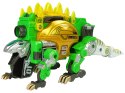 DINOBOTS 2W1 DINOZAUR PISTOLET NA STRZAŁKI ZIELONY STEGOSAURUS TARCZA