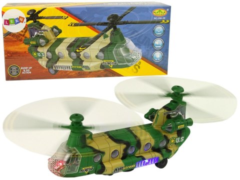 HELIKOPTER WOJSKOWY OGROMNE SKRZYDŁA ŚWIATŁA DŹWIĘK MORO HELIKOPTER WOJSKOWY OGROMNE SKRZYDŁA ŚWIATŁA DŹWIĘK MORO