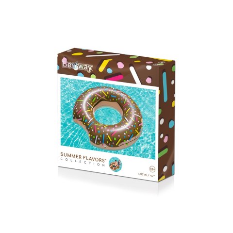 KOŁO DO PŁYWANIA DONUT CZEKOLADOWY 107 CM BESTWAY 36118 KOŁO DO PŁYWANIA DONUT CZEKOLADOWY 107 CM BESTWAY 36118
