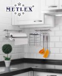 RELING KUCHENNY 10 ELEMENTOWY METLEX MX-4540 SREBRNY