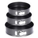 TORTOWNICE FORMY ROZPINANE 3 SZT 24/26/28CM E-8013