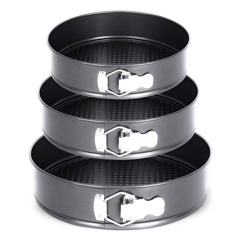 TORTOWNICE FORMY ROZPINANE 3 SZT 24/26/28CM E-8013 TORTOWNICE FORMY ROZPINANE 3 SZT 24/26/28CM E-8013