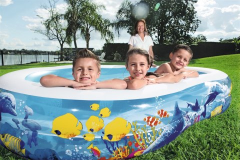 BASEN DMUCHANY OCEAN 262 X 157 X 46 CM BESTWAY 54118 BASEN DMUCHANY OCEAN 262 X 157 X 46 CM BESTWAY 54118