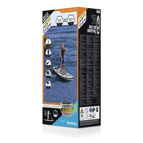 DESKA SUP HYDRO-FORCE 305 X 84 X 12 CM WHITE CAP BESTWAY 65341 DESKA SUP HYDRO-FORCE 305 X 84 X 12 CM WHITE CAP BESTWAY 65341