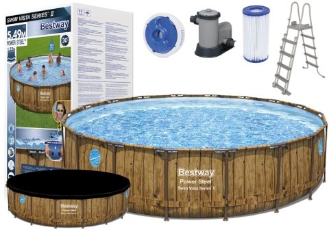 BASEN OGRODOWY STELAŻOWY 549 X 122 CM BESTWAY 56977 BASEN OGRODOWY STELAŻOWY 549 X 122 CM BESTWAY 56977