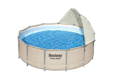 BASEN STELAŻOWY OGRODOWY 396 X 107 CM BESTWAY 5614V BASEN STELAŻOWY OGRODOWY 396 X 107 CM BESTWAY 5614V
