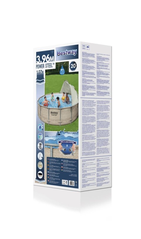 BASEN STELAŻOWY OGRODOWY 396 X 107 CM BESTWAY 5614V BASEN STELAŻOWY OGRODOWY 396 X 107 CM BESTWAY 5614V