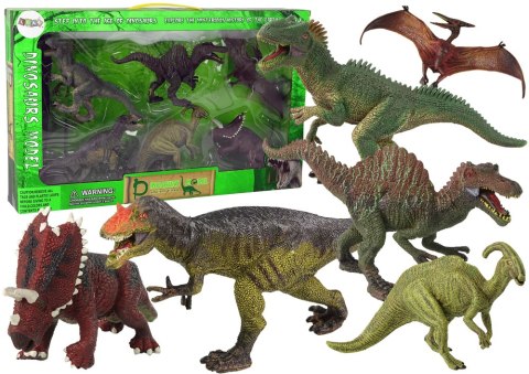 DUŻY ZESTAW DINOZAURÓW 6 SZTUK FIGURKA DINOZAUR PREHISTORYCZNE OKAZY DUŻY ZESTAW DINOZAURÓW 6 SZTUK FIGURKA DINOZAUR PREHISTORYCZNE OKAZY