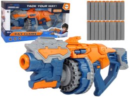 OGROMNY PISTOLET NA PIANKOWE STRZAŁKI OBROTOWY MAGAZYNEK 55 CM