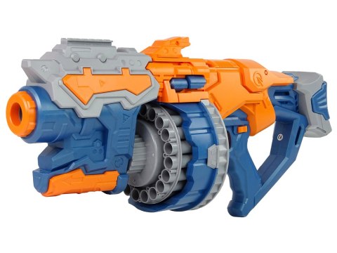OGROMNY PISTOLET NA PIANKOWE STRZAŁKI OBROTOWY MAGAZYNEK 55 CM OGROMNY PISTOLET NA PIANKOWE STRZAŁKI OBROTOWY MAGAZYNEK 55 CM