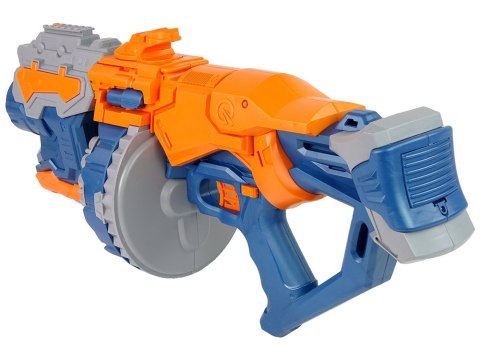 OGROMNY PISTOLET NA PIANKOWE STRZAŁKI OBROTOWY MAGAZYNEK 55 CM OGROMNY PISTOLET NA PIANKOWE STRZAŁKI OBROTOWY MAGAZYNEK 55 CM