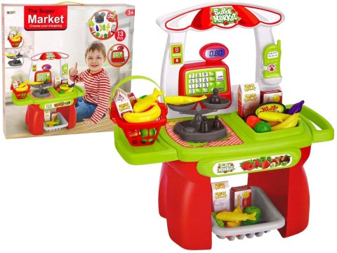 ZESTAW SUPERMARKET KOSZYK SKLEPOWY WAGA ARTYKUŁY SPOŻYWCZE ZESTAW SUPERMARKET KOSZYK SKLEPOWY WAGA ARTYKUŁY SPOŻYWCZE