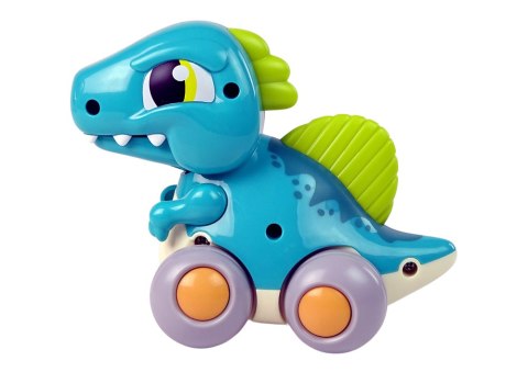 DINOZAUR NA KÓŁKACH NIEBIESKI FIGURKA SPINOSAURUS DINOZAUR NA KÓŁKACH NIEBIESKI FIGURKA SPINOSAURUS