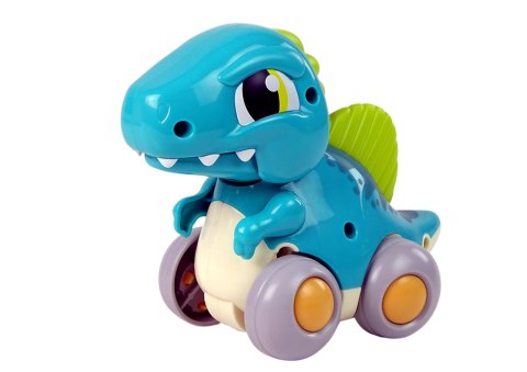 DINOZAUR NA KÓŁKACH NIEBIESKI FIGURKA SPINOSAURUS DINOZAUR NA KÓŁKACH NIEBIESKI FIGURKA SPINOSAURUS